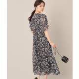 【一枚で着映える・通勤】Vネックフラワーワンピース | Couture brooch | 詳細画像6 