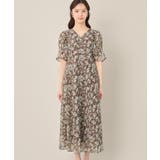 【一枚で着映える・通勤】Vネックフラワーワンピース | Couture brooch | 詳細画像28 