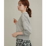 【上品な透け感】ダブルパール調釦 愛されシアーカーディガン | Couture brooch | 詳細画像15 