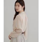 【衿元リボンが可憐】ピンタック レース ブラウス | Couture brooch | 詳細画像26