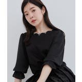 【顔まわり華やぐ・UVカット】スカラ刺繍トップス | Couture brooch | 詳細画像20