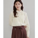 【フリル使いが華やか】ピンタック ブラウス | Couture brooch | 詳細画像4 