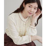 【フリル使いが華やか】ピンタック ブラウス | Couture brooch | 詳細画像5 
