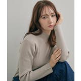 ライトグレー(011) | 【大人フェミニンのBASIC】パール調リブニット【吸湿発熱 静電気防止 抗菌防臭 | Couture brooch
