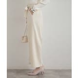 【洗える・通勤】ウエストリボン サスペンダー付きワイドパンツ | Couture brooch | 詳細画像5 