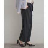 【洗える・通勤】ウエストリボン サスペンダー付きワイドパンツ | Couture brooch | 詳細画像35 