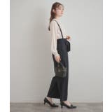 【洗える・通勤】ウエストリボン サスペンダー付きワイドパンツ | Couture brooch | 詳細画像29 