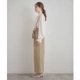 【洗える・通勤】ウエストリボン サスペンダー付きワイドパンツ | Couture brooch | 詳細画像44 