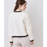 【ハレの日・通勤・着映え】配色 総針カーディガン | Couture brooch | 詳細画像9 