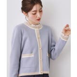 【ハレの日・通勤・着映え】配色 総針カーディガン | Couture brooch | 詳細画像33 