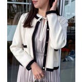 【ハレの日・通勤・着映え】配色 総針カーディガン | Couture brooch | 詳細画像16 