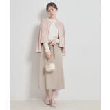 【洗える・通勤】サイドタック ナロースカート | Couture brooch | 詳細画像1 