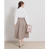 【洗える・通勤】ビットベルト タックスカート | Couture brooch | 詳細画像3 