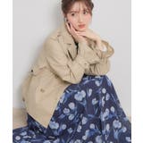 【撥水・洗える】ハーフ トレンチコート | Couture brooch | 詳細画像17 