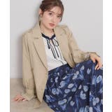 【撥水・洗える】ハーフ トレンチコート | Couture brooch | 詳細画像18 