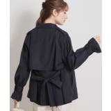 【撥水・洗える】ハーフ トレンチコート | Couture brooch | 詳細画像29 