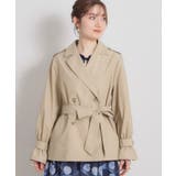 【撥水・洗える】ハーフ トレンチコート | Couture brooch | 詳細画像37 