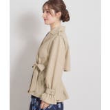 【撥水・洗える】ハーフ トレンチコート | Couture brooch | 詳細画像38 