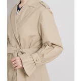 【撥水・洗える】ハーフ トレンチコート | Couture brooch | 詳細画像42 