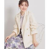 【撥水・洗える】ハーフ トレンチコート | Couture brooch | 詳細画像5 