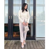 【ハレの日・通勤】カルゼスラブツイードジャケット | Couture brooch | 詳細画像15 