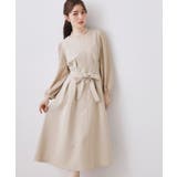 レース袖タックフレアワンピース | Couture brooch | 詳細画像1