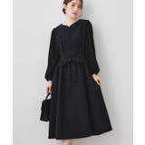 レース袖タックフレアワンピース | Couture brooch | 詳細画像11