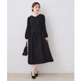 レース袖タックフレアワンピース | Couture brooch | 詳細画像15