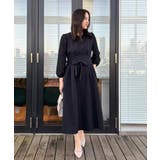 【ハレの日・通勤】レース袖タックフレアワンピース | Couture brooch | 詳細画像17 