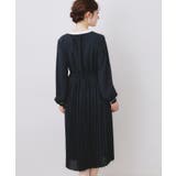 【ハレの日・通勤】配色シフォンプリーツ ワンピース | Couture brooch | 詳細画像29 