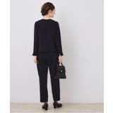 【ハレの日・通勤】パール調釦テーパードパンツ | Couture brooch | 詳細画像8 