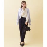 【ハレの日・通勤】パール調釦テーパードパンツ | Couture brooch | 詳細画像13 