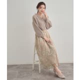 【通勤】ラメ刺繍ブークレチュールスカート | Couture brooch | 詳細画像21