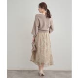 【通勤】ラメ刺繍ブークレチュールスカート | Couture brooch | 詳細画像23