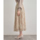 【通勤】ラメ刺繍ブークレチュールスカート | Couture brooch | 詳細画像40