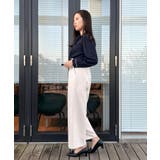 【ハレの日・通勤】配色タックタイブラウス | Couture brooch | 詳細画像40 