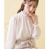 アイボリー(004) | 【2WAY・ハレの日・通勤】エンブロレースブラウス | Couture brooch