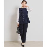 【ハレの日・通勤】フリルドッキング ペプラムブラウス | Couture brooch | 詳細画像19 