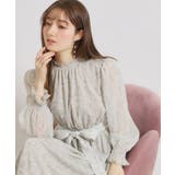 【洗える・着映え】楊柳小花シャーリングワンピース | Couture brooch | 詳細画像5 