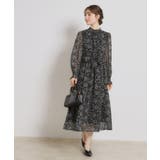 【洗える・着映え】楊柳小花シャーリングワンピース | Couture brooch | 詳細画像9 