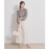 【前後2WAY・洗える】RTピケ リボン ブラウス | Couture brooch | 詳細画像17 