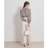 【前後2WAY・洗える】RTピケ リボン ブラウス | Couture brooch | 詳細画像18 