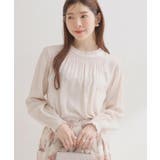 【前後2WAY・洗える】RTピケ リボン ブラウス | Couture brooch | 詳細画像14