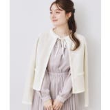 【ハレの日・通勤】ラメツイード ニットカーディガン | Couture brooch | 詳細画像7 