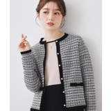 【ハレの日・通勤】ラメツイード ニットカーディガン | Couture brooch | 詳細画像17 