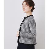 【ハレの日・通勤】ラメツイード ニットカーディガン | Couture brooch | 詳細画像21 