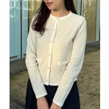 【ハレの日・通勤】ラメツイード ニットカーディガン | Couture brooch | 詳細画像12 