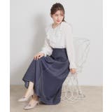 【着映え・洗える】ラメカットドビーフリルブラウス | Couture brooch | 詳細画像5 