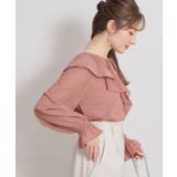 【着映え・洗える】ラメカットドビーフリルブラウス | Couture brooch | 詳細画像17 