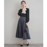 【洗える・着映え】オーガンジーリボンタイ ニット | Couture brooch | 詳細画像14 